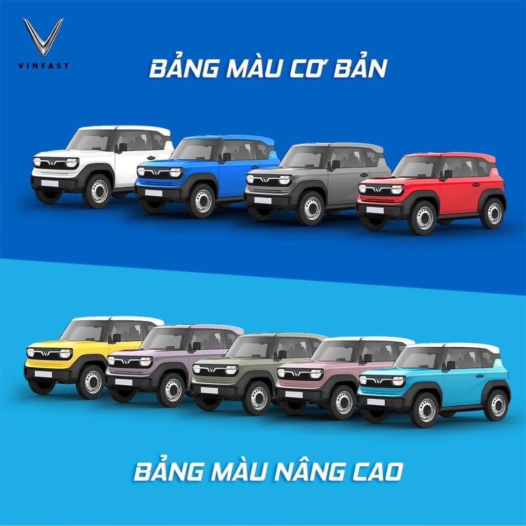 Màu sắc cơ bản VinFast VF 3