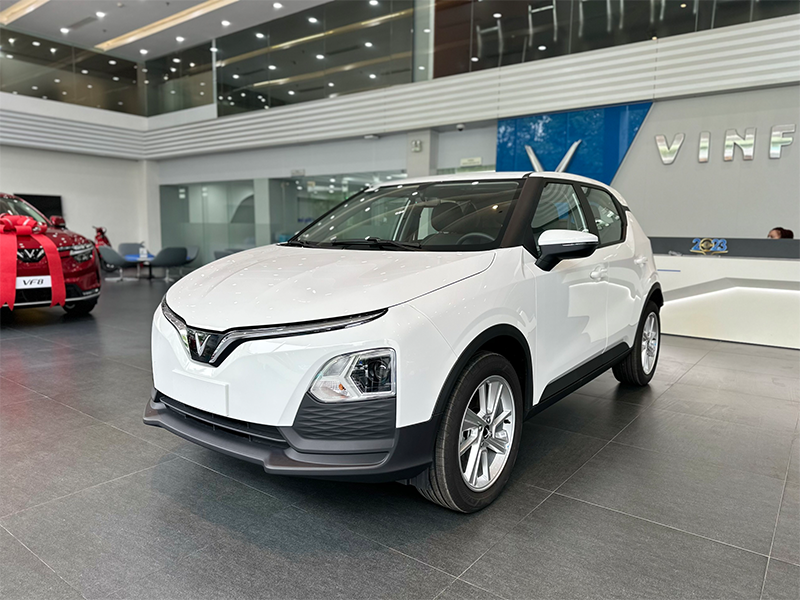 Đầu xe VinFast VF 5 nổi bật với những điểm nhận diện đặc trưng thương hiệu